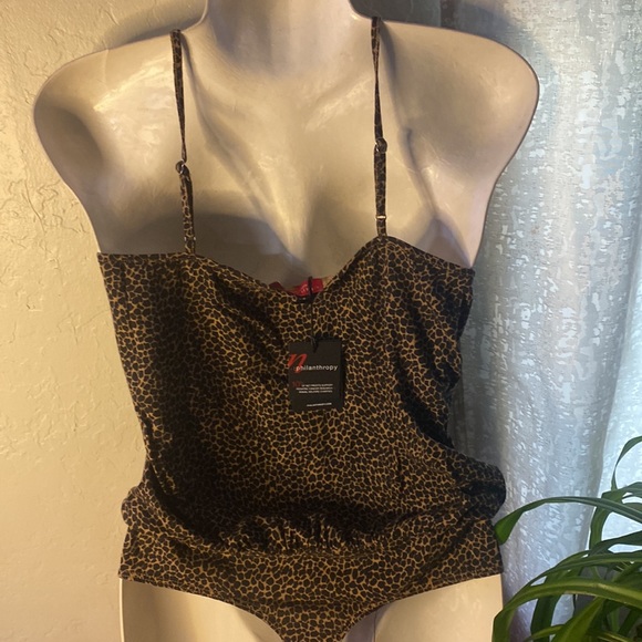 Women’s n:Philanthropy’s peppermint leopard print, bodysuit sugar cheetah - Picture 14 of 17